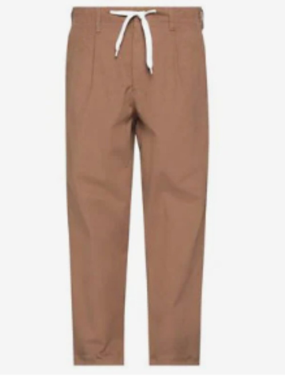 Emporio Armani FW22 Brown Cotton Drawstring Pants
